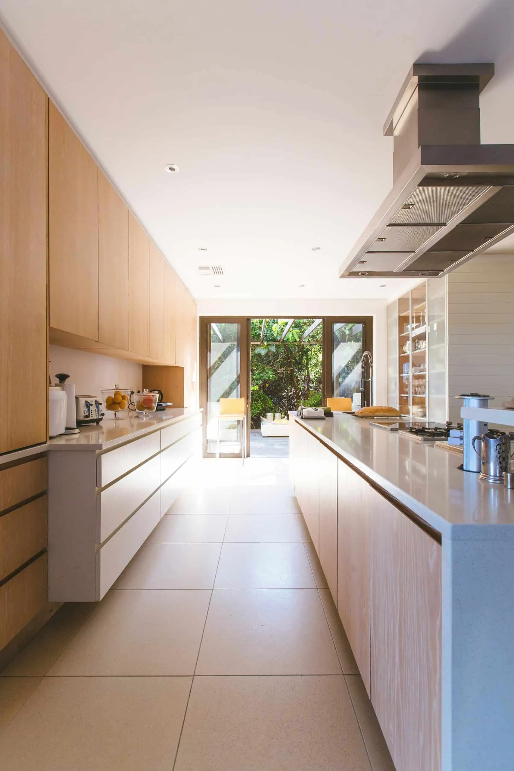 Long kitchen renovation layout